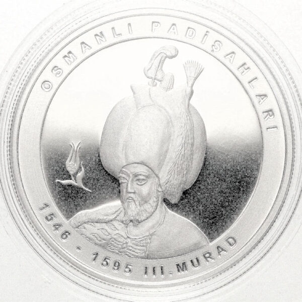 Darhane Osmanlı padişahları 3. Murat no. 12 hatıra parası gümüş *sertifikalı