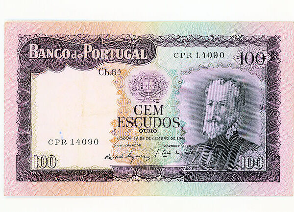 PORTUGAL Portekiz 100 Escudos 1961 Pick # 165 VF+