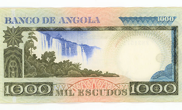 ANGOLA 1000 Escudos 1973 - ÇİL banknot *UNC