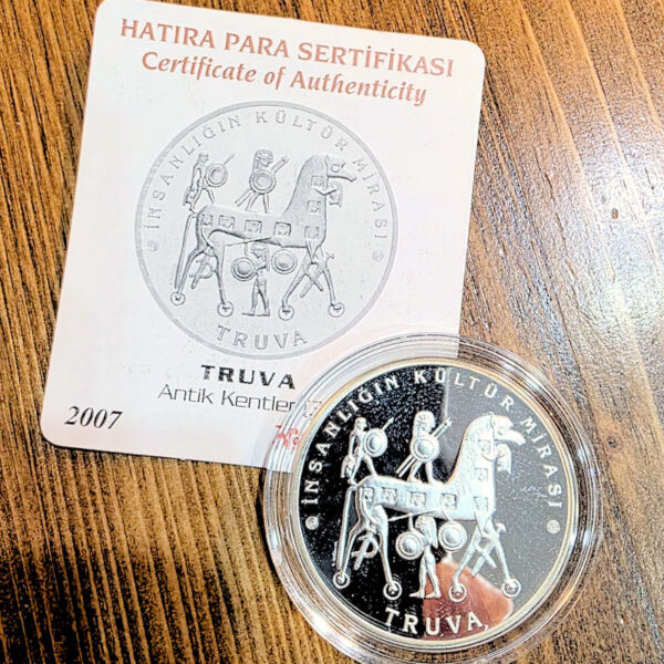 2007 TRUVA DARPHANE HATIRA GÜMÜŞ " Antik Kentler Serisi No: 3 " SERTİFİKALI