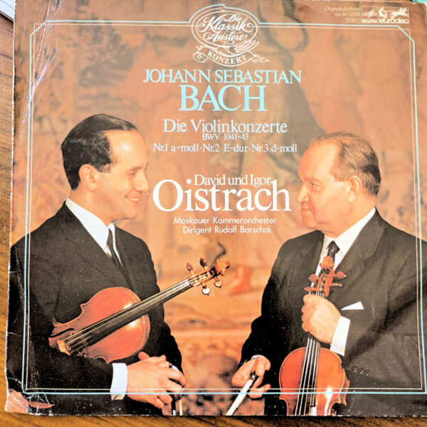 BACH David & Igor Oistrach Moscow Phil. *Printed in Germany LP 8,5 / Kapak 7