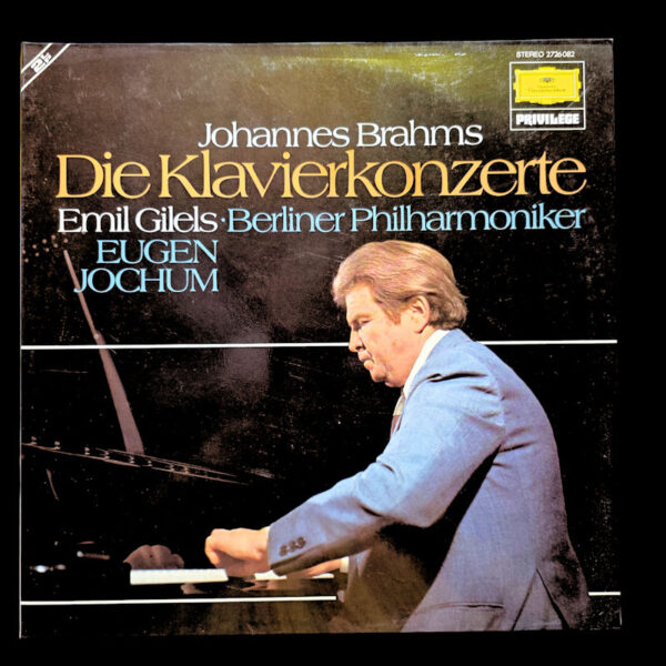 JOHANNES BRAHMS Klavier Konserte *Printed in Germany LP 8,5 / Kapak 8,5