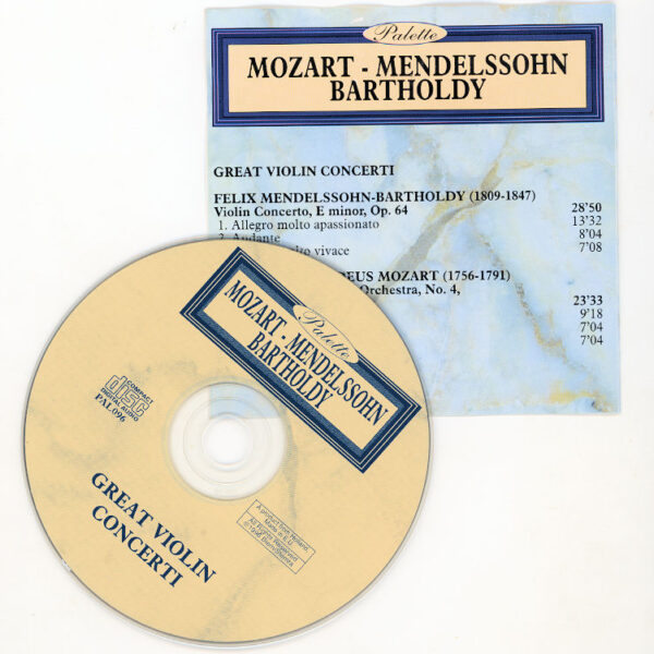 Mozart - Mendelson - Bartholody *Great Violi Concerti CD 8 / Kapak 7