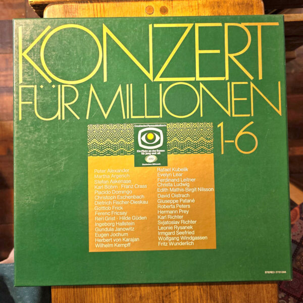KONZERT für MILLIONEN 1-6 Var. Artists  *Printed in Germany LP 8,5 / Kapak 8,5 Triple Album