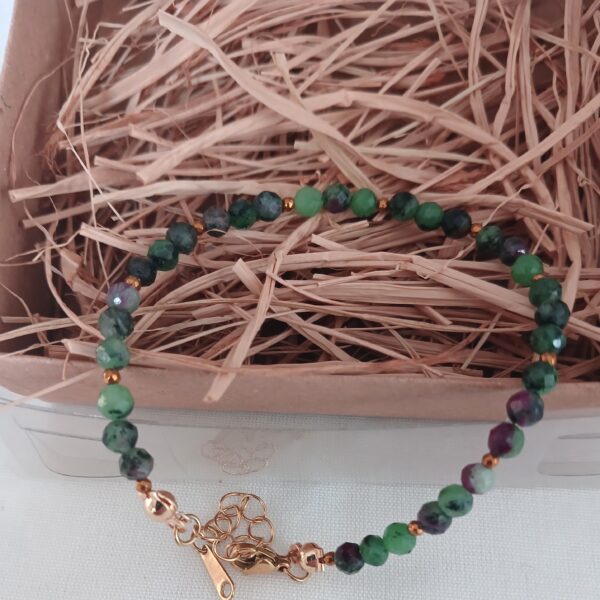 Faset Rubyzeosıt Taşı Bileklik (4 mm )