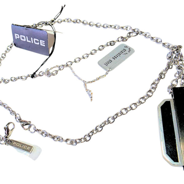 Unisex paslanmaz çelik Police marka 70 cm. kolye *stainless steel