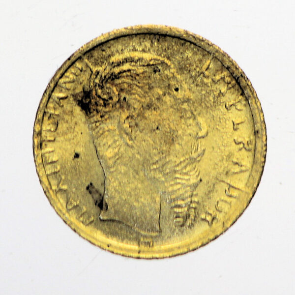 MEXICO Imperio Mexicano 1865 Gold coin 0.44 Gr.