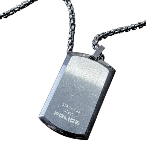 Unisex çelik Police marka 70 cm. kolye
