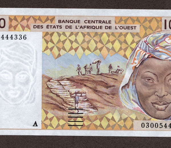 IVORY COAST Banque der Etats de L`AFRIQUE L`OUEST (A) 1000 FRANCS - UNC