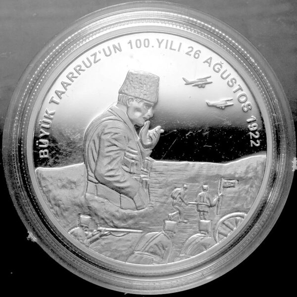 Büyük taaruzun 100. yılı Atatürk Dumlupınar gümüş sertifikalı