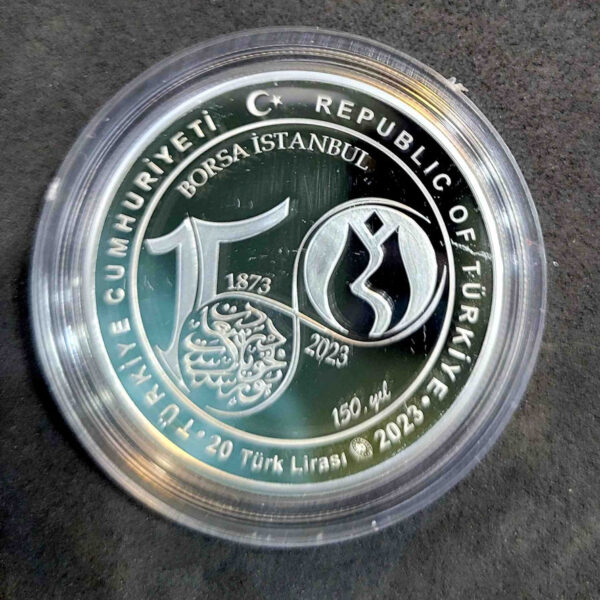 Istanbul Borsa 2023 Hatıra Parası Gümüş Sertifikalı