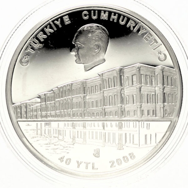 Kabataş erkek lisesi 100. YILI 2008 DARPHANE HATIRA GÜMÜŞ *Sertifikalı