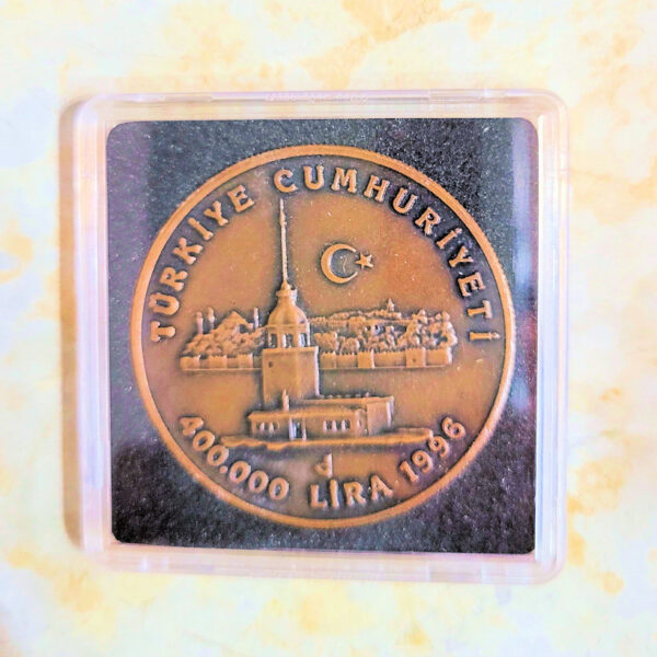 KENT ZIRVESI KIZ KULESI 1996 DARPHANE HATIRA BRONZ SERTIFIKASIZ