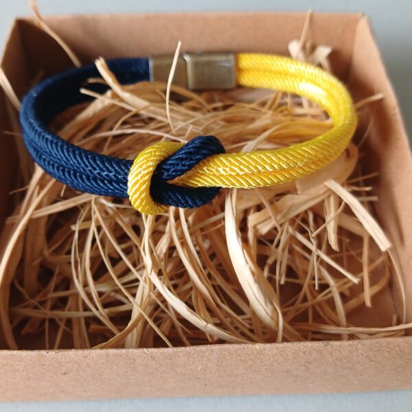 Renklerine Sadık Olanlara"Taraftar Bilekliği" (Sarı Lacivert)