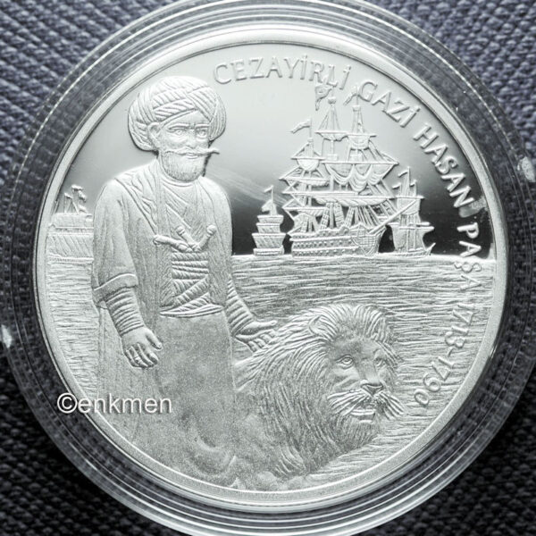 Gemiler Ve Kâşifler Serisi No: 6 Cezayirli Gazi Hasan Paşa 2014 Darphane Hatıra Gümüş  Sertifikalı