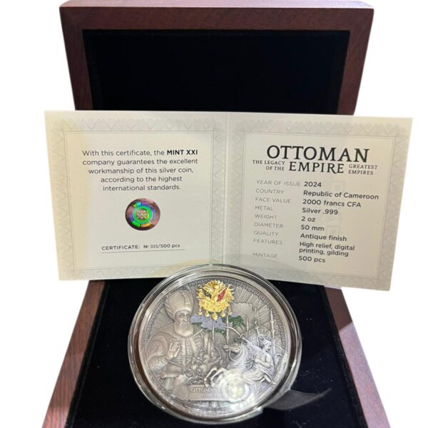 Osmanlı İmparatorluğu / Ottoman Empire Hatıra Madalyası Kutulu & Sertifikalı