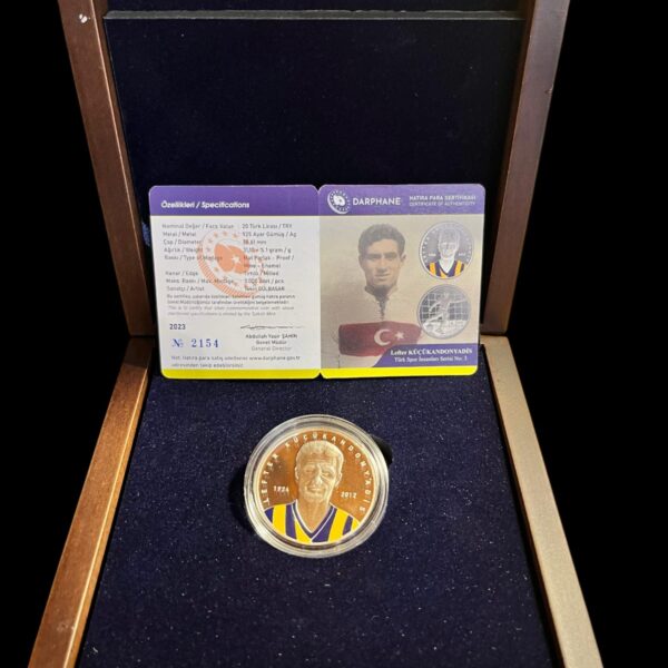 Lefter Küçükandonyadis "Ordinaryüs" Hatıra Parası Kutulu Sertifikalı