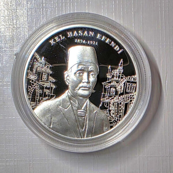 Geleneksel Türk Tiyatrosu no. 8 Kel Hasan Gümüş Hatıra Parası sertifikalı