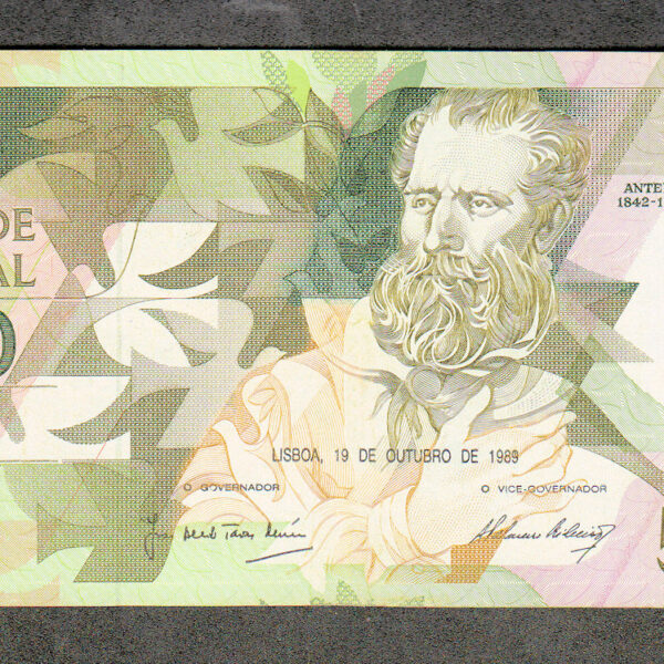 Portugal 5000 Ecudos 1989 Pick#14b *EF+ *ççt+ banknot