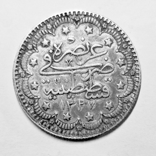 Osmanlı 5 Kuruş Sultan Reşat 1327 sene 2