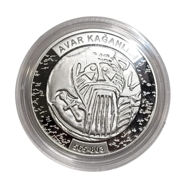 Türk Devletleri Serisi No:6 - Avar Kağanlığı - Hatıra Parası - Gümüş & Sertifikalı