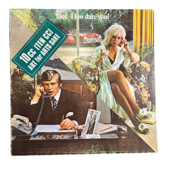 10cc - How Dare You! LP- 1976 Klasik Art Rock - İkonik Hipgnosis Kapak