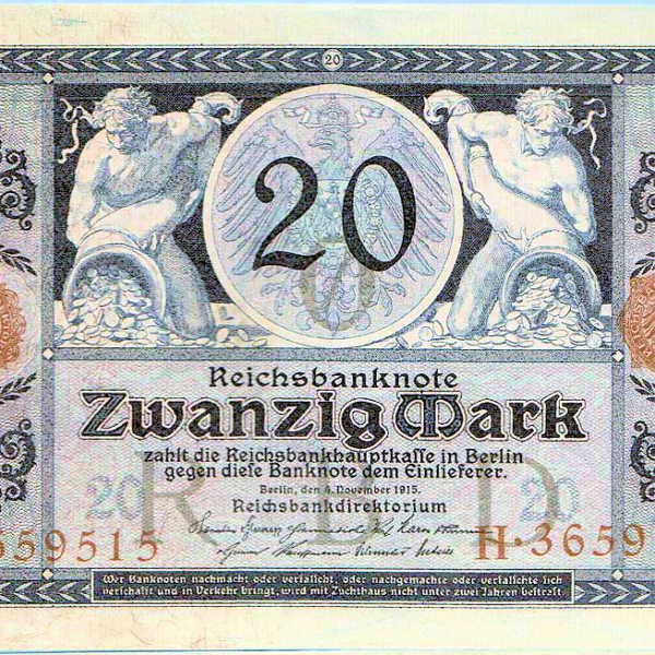 DEUTSCHLAND 1000 Mark 1915 UNC *çil banknot