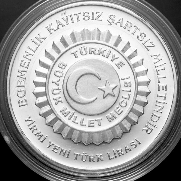 Milli Egemenlik 85. yılı 2005 hatıra parası gümüş *sertifikalı