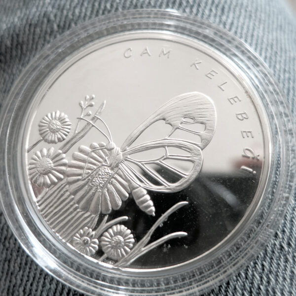 CAM KELEBEK 2017 Gümüş hatıra parası sertifikalı