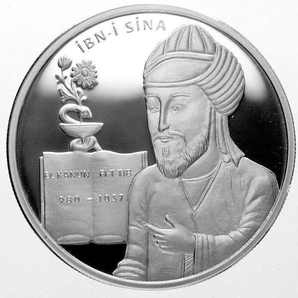 Islam Alimleri Serisi no. 1 Ibn-i Sina 2021 hatıra parası gümüş *sertifikalı