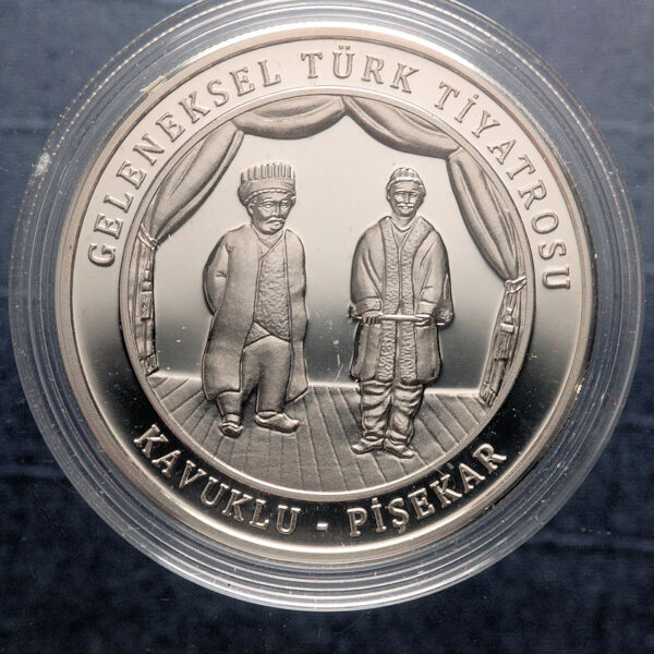 Geleneksel Türk Tiyatrosu Kavuklu - Pişekar 2017 Gümüş Hatıra Parası sertifikalı