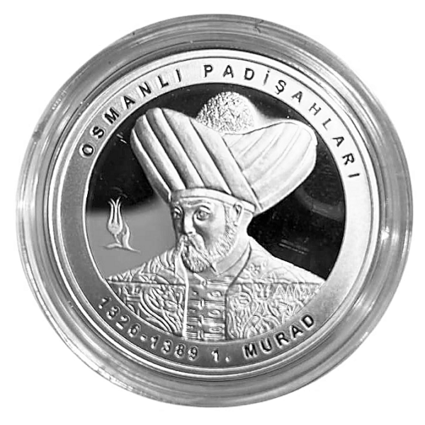 Darphane Osmanlı Padişahları I. Murad no.3  Hatıra Parası Gümüş *sertifikalı