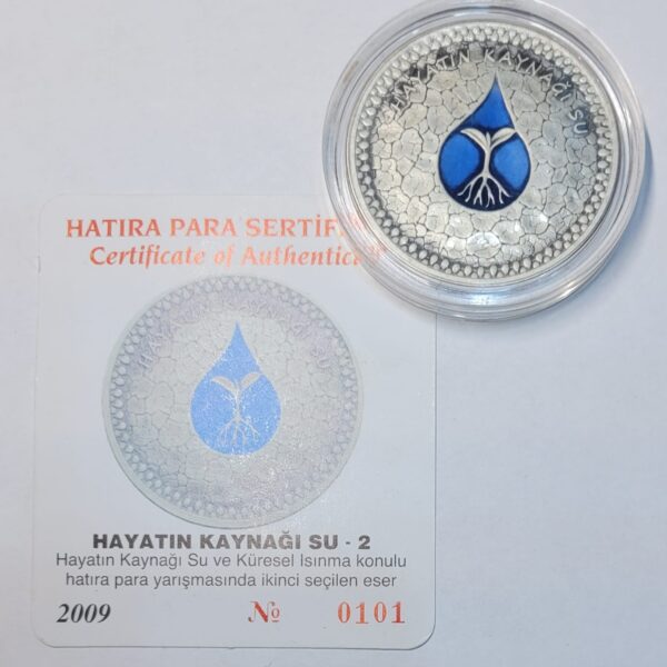 Hayatın Su Kaynağı - Darphane Hatıra Parası - Gümüş & Sertifikalı - NADİR!!!