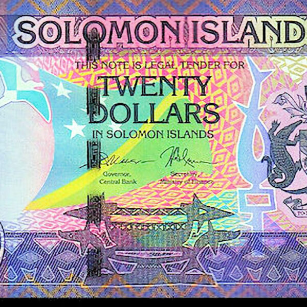 Solomon Adaları 20 Dollars Banknot Çil