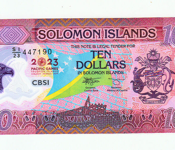 Solomon Adaları 10 Dollars 2023 Banknot Çil