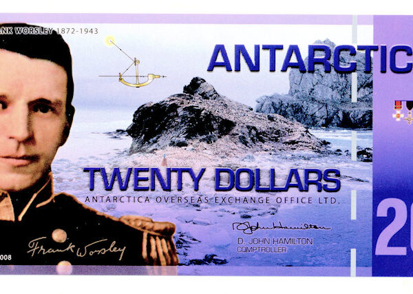 z ANTARCTICA 20 Dollars 2008 - ÇİL banknot (UNC)
