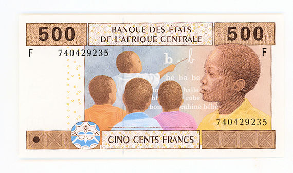 Guinée Équatoriale Banque Centrale der Etats de L`AFRIQUE CENTRALE (F) 500 FRANCS - UNC