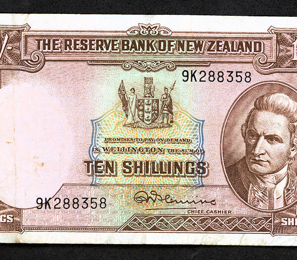 NEW ZEALAND - YENI ZELANDA 10 Shllings VF
