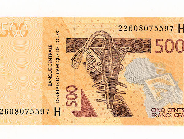 NIJER Banque Centrale der Etats de L`AFRIQUE L`OUVEST (H) 500 FRANCS – UNC
