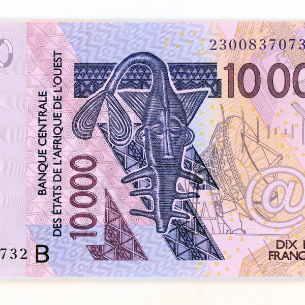 BURKINA FASO  Banque Centrale der Etats de L`AFRIQUE L`OUVEST (B) 10000 FRANCS – UNC