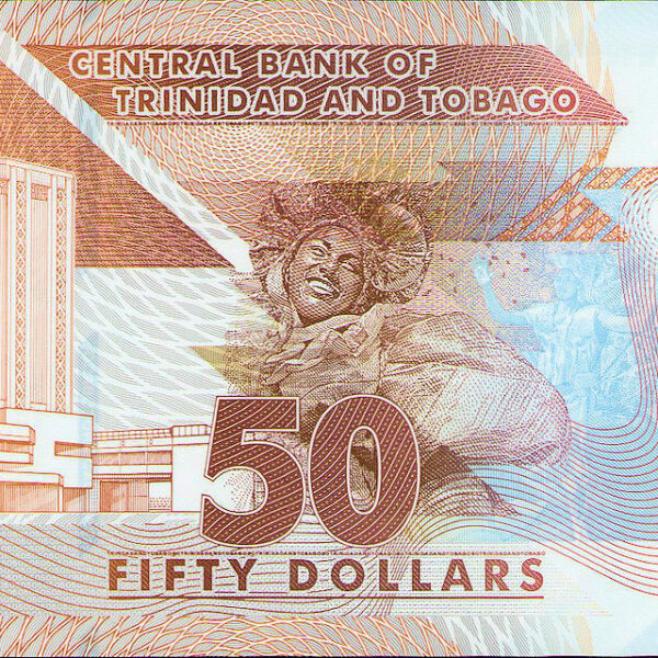 TRINIDAD & TOBAGO 50 Dollars  UNC - çil banknot