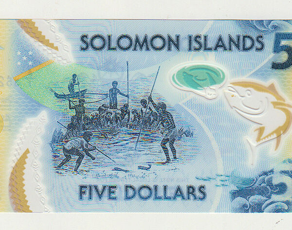 Solomon Adaları 5 Dollars POLYMER Banknot Çil
