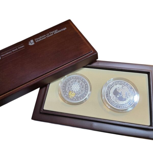 TÜRKIYE-POLONYA diplamatik 600. senesi SET DARPHANE PARASI GÜMÜŞ SERTIFIKALI