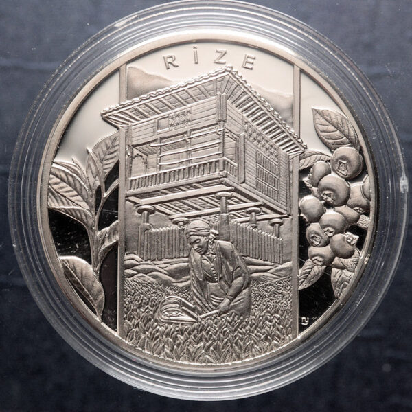 Yedi bölge serisi UŞAK-MANİSA 2012 hatıra parası gümüş *sertifikalı