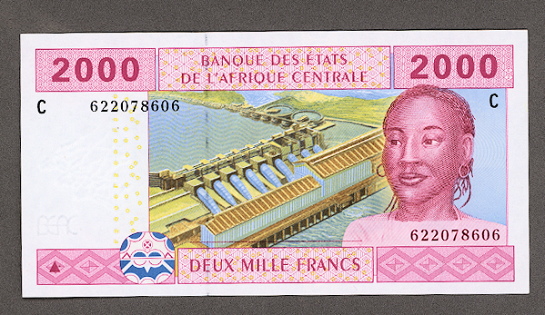 CONGO Banque Centrale der Etats de L`AFRIQUE CENTRALE (C) 2000 FRANCS - UNC