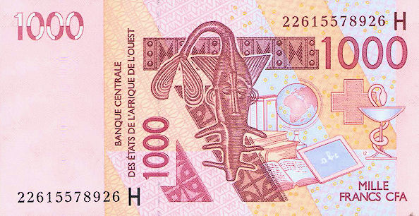 NIJER Banque Centrale der Etats de L`AFRIQUE L`OUVEST (H) 1000 FRANCS – UNC