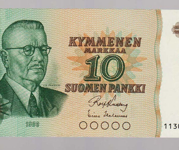 FINLAND Finlandiya 10 Markkaa 1980 - UNC - çil banknot