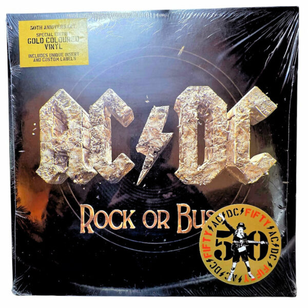 AC/DC Gold colored vnyl Printed in E.U. *açılmamış jelatin ambalajında