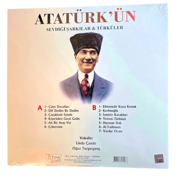 ATATÜRK`ün sevdiği şarkılar LP *açılmamış jelatin ambalajında (yeni basım)