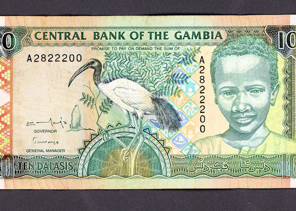 GAMBIA 10 Dalasis VF - çt